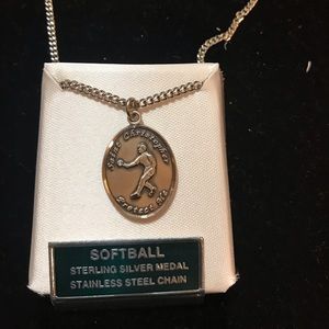 Softball/ St. Christopher Sports Medal 20” Chain